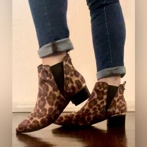 Nine West  Animal Print Ankle Boots
